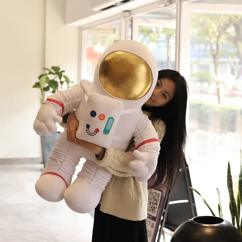 Plush Astronaut and Spaceship Toy Stuffed Soft Science Fiction Type Soft Doll Kids Toys Creative Toys Children Birthday
