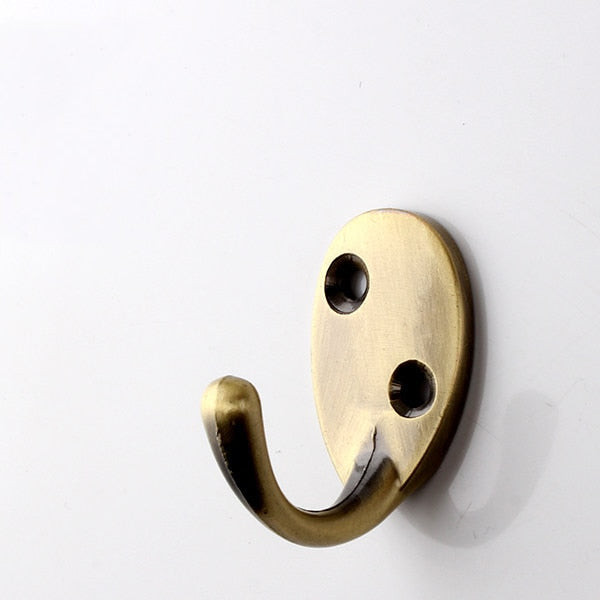 KAK 5pcs/Lot Zinc Alloy Bronze Clothes Hangers Wall Hooks Coat Bag Hat Hanging Hooks Bathroom Kitchen Anitque Racks With Screws