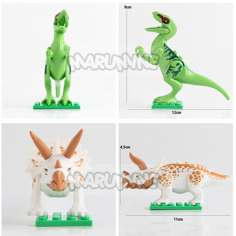 MARUMINE Dinosaur Building Block Model Brick Parts Set Classic 77001 Jurassic World Animal Building Accessories MOC Toys