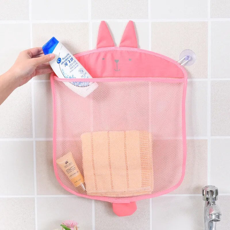 Baby Bath Toys Mesh Bag for Bathroom Toy Kids Basket for Toys Net Cartoon Animal Shape Waterproof Cloth Sand Toys Beach Storager