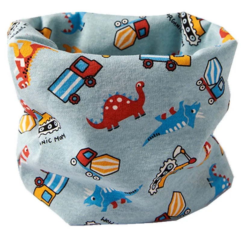 New Autumn Winter Girls Cotton Scarf Kids Scarf Bibs LIC Boys Girls Scarves Lovely Kids Collar Children Bufandas O Ring Scarf