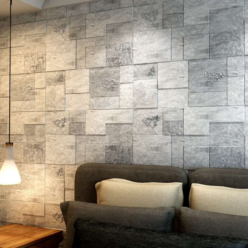 3D Wall Stickers Thick Living Room Wall Bedroom Decoration Room Simulation Brick Pattern Personality Creative Anti-Collision