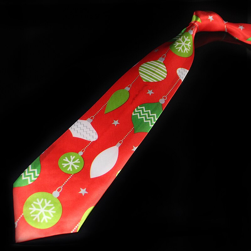 Novelty Design Christmas Ties Red Good Quality Printed Necktie Halloween Christmas Tree Snowman Elk Tie for Men Christmas