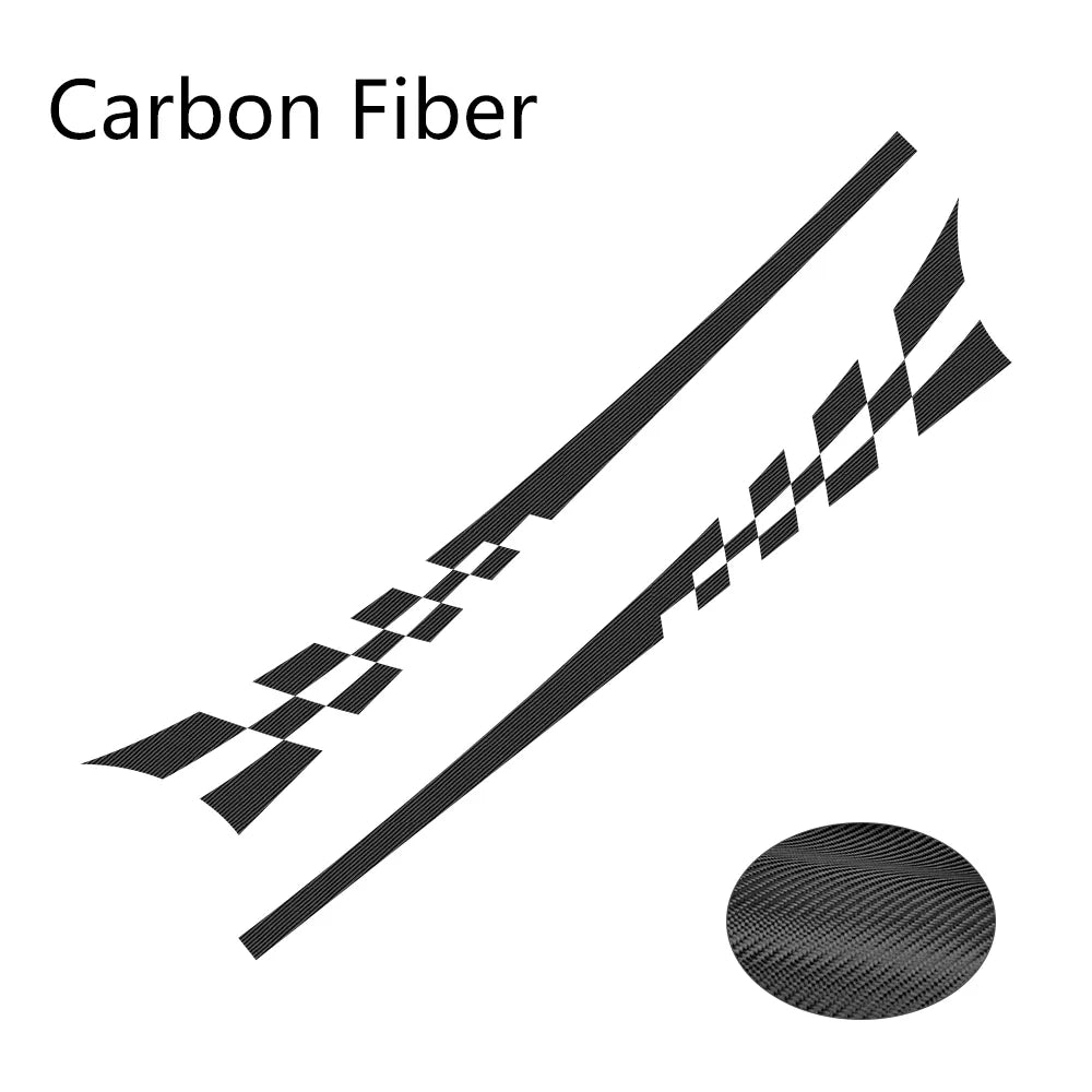 2pcs/Lot 220x25cm Car DIY Both Sides Stickers Race Stripes Camouflage Automobiles Products Car Wrap Vinyl Film Car Accessories