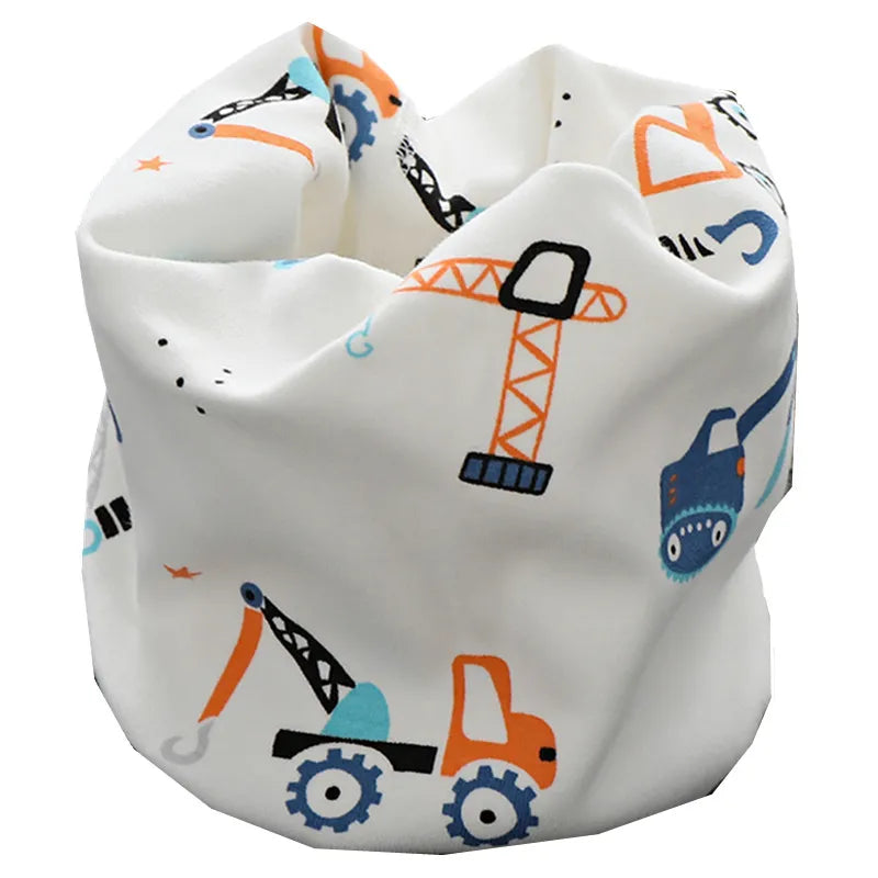 New Autumn Winter Girls Cotton Scarf Kids Scarf Bibs LIC Boys Girls Scarves Lovely Kids Collar Children Bufandas O Ring Scarf