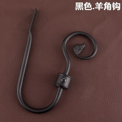 2pcs/Set Curtain Tieback Holder Hooks Tie Backs Bedroom Living Room Curtain Decoration Accessories Holdback Metal Curtain Hook