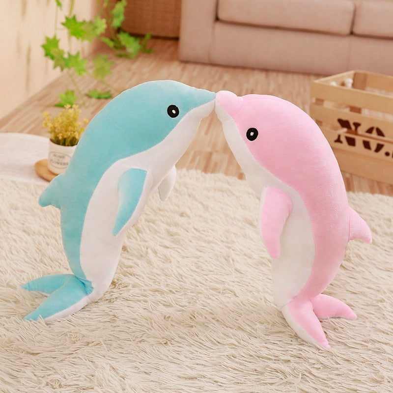 Hot Large Plush Dolphin Toys Stuffed Sea Animal Cute Girls Dolls Soft Baby Sleeping Pillow Christmas Birthday for Children