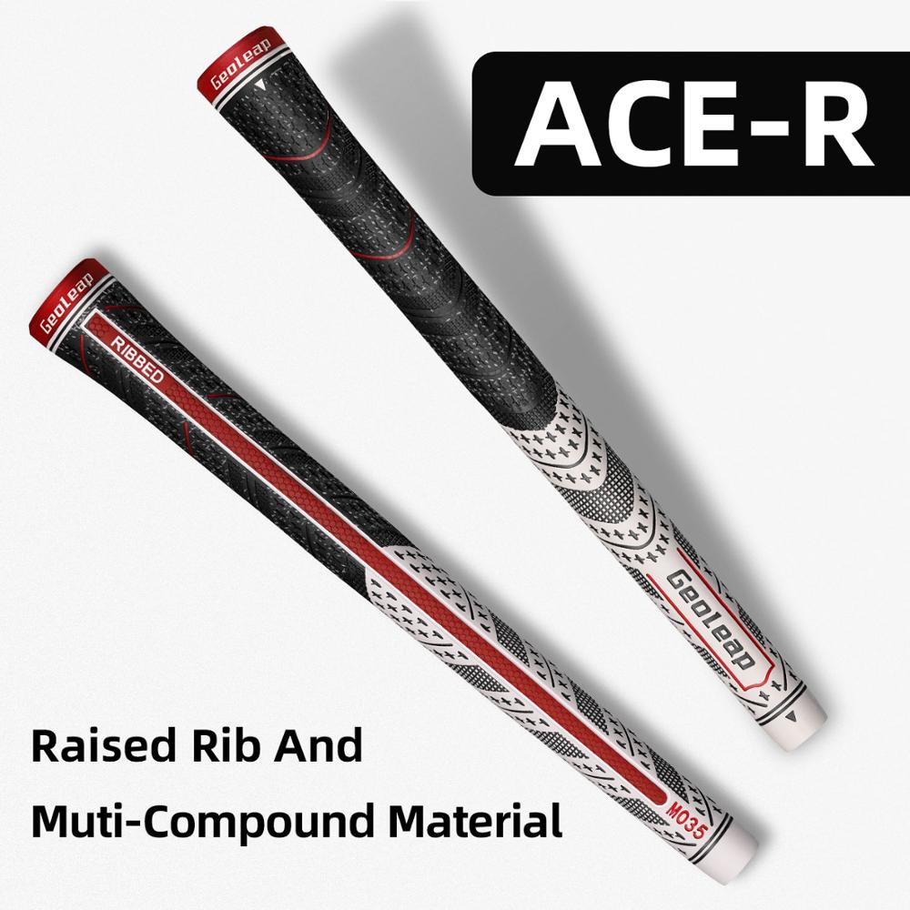 Geoleap Golf Grips 10pcs/Lot, Back Rib,Multi Compound Hybrid Golf Club Grips, Standard, 7 Color. Fress Shipping