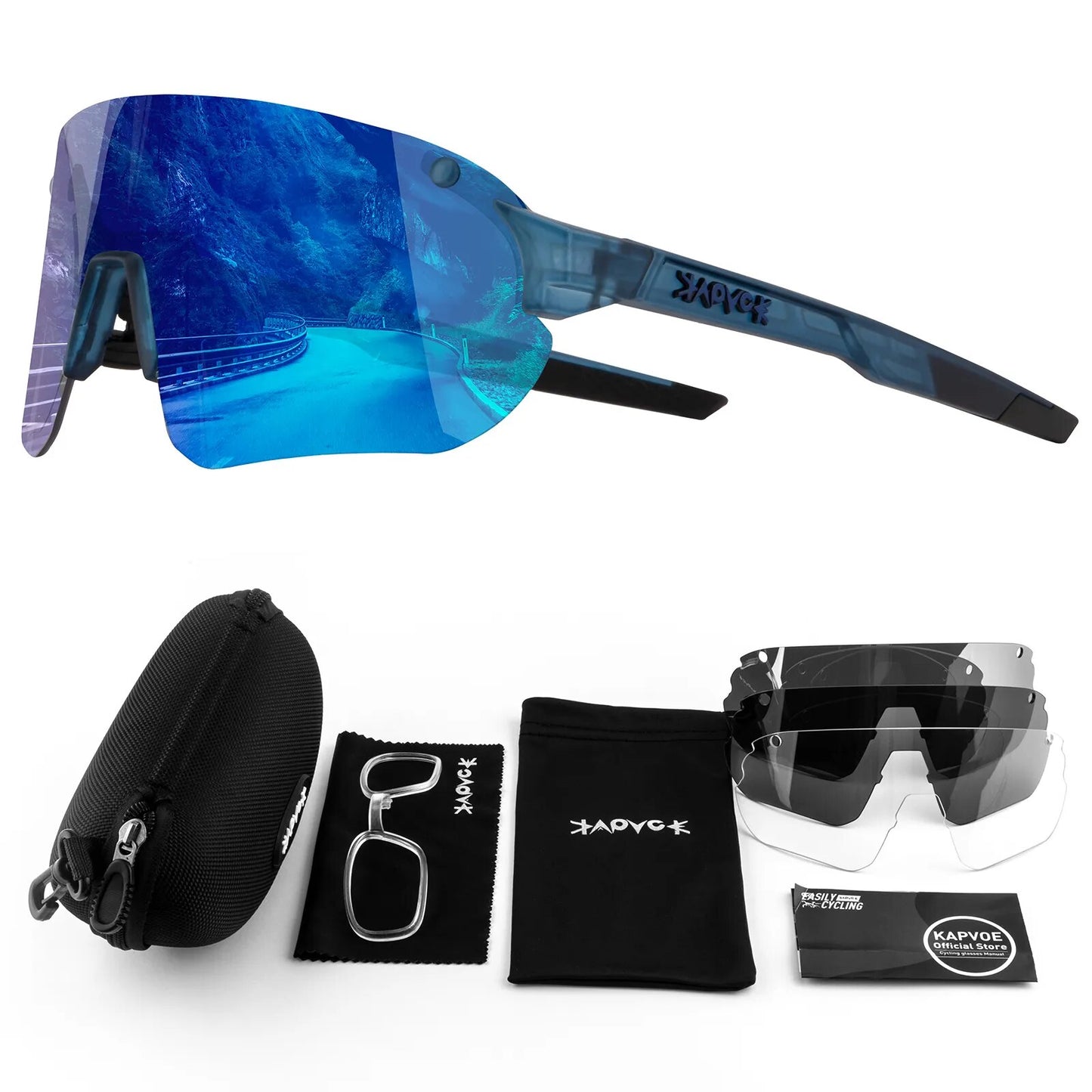 Photochromic Sports Men Sunglasses Road Cycling Glasses Mountain Bike Bicycle Riding Protection Goggles Eyewear Sport Sunglasses