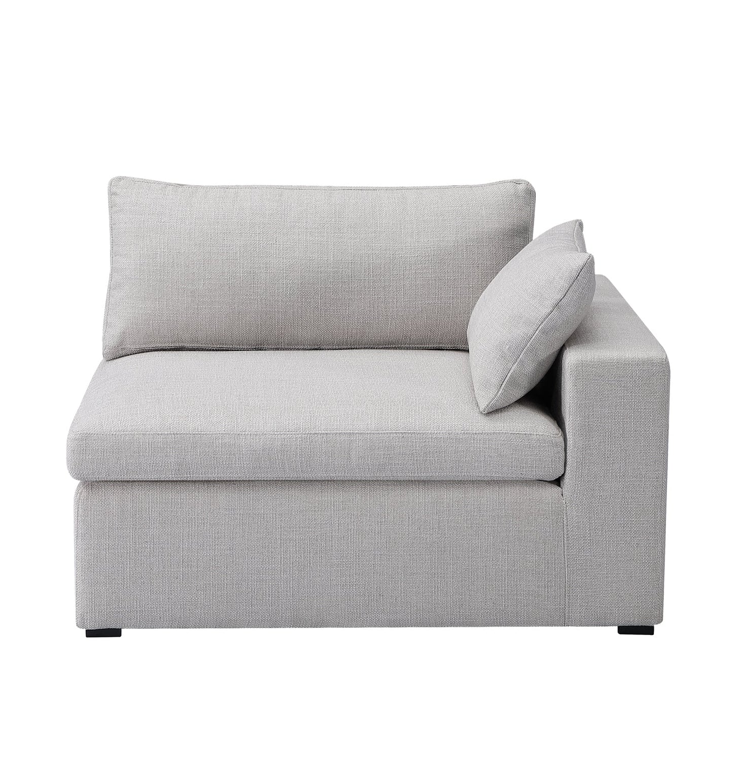 Inès Sofa - 1-Seater Single Module With Left Arm - Opal Fabric