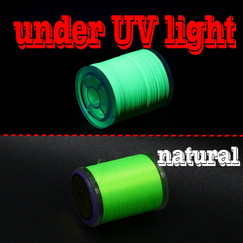 New 6 Optional UV Fluo Colors Standard 6/0 Fly Tying Thread 150D Polyester Filaments Thread Trout Bass Pike Flies Exclusive-Use