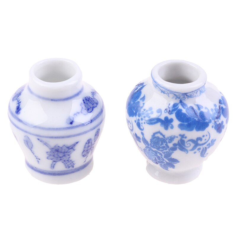 1/2/3/5/7/9pcs/Set Dollhouse Mini Ceramic Porcelain Vase Accessories Doll House Miniatures 1:12 Accessories Decorative Miniature