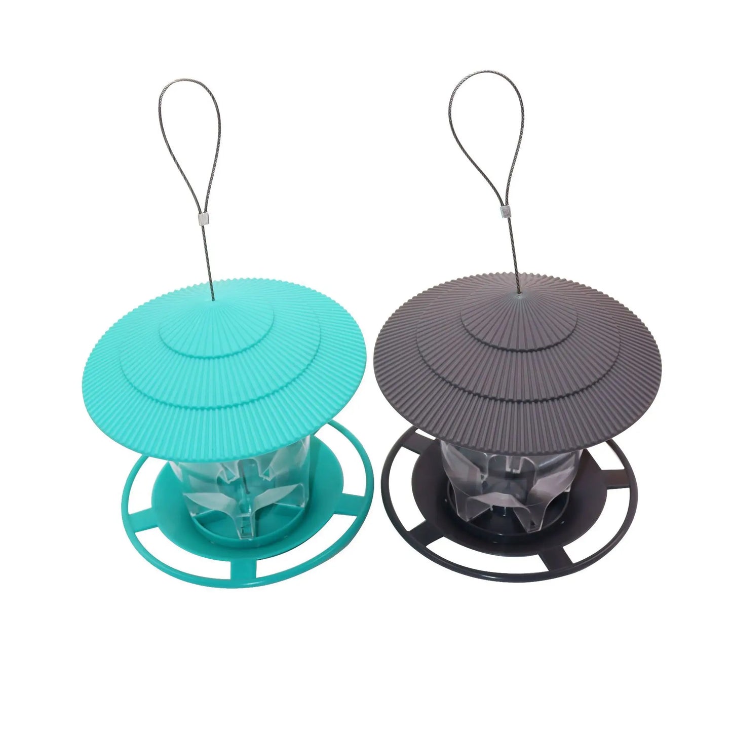 Waterproof Garden Gazebo Hanging Wild Bird Feeder Outdoor Container With Hang Rope Pet Birds Feeding House Type Bird Feeder