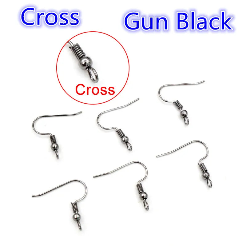 100pcs/Lot 20x17mm DIY Earring Findings Earrings Clasps Hooks Fittings DIY Jewelry Making Accessories Iron Hook Earwire Jewelry