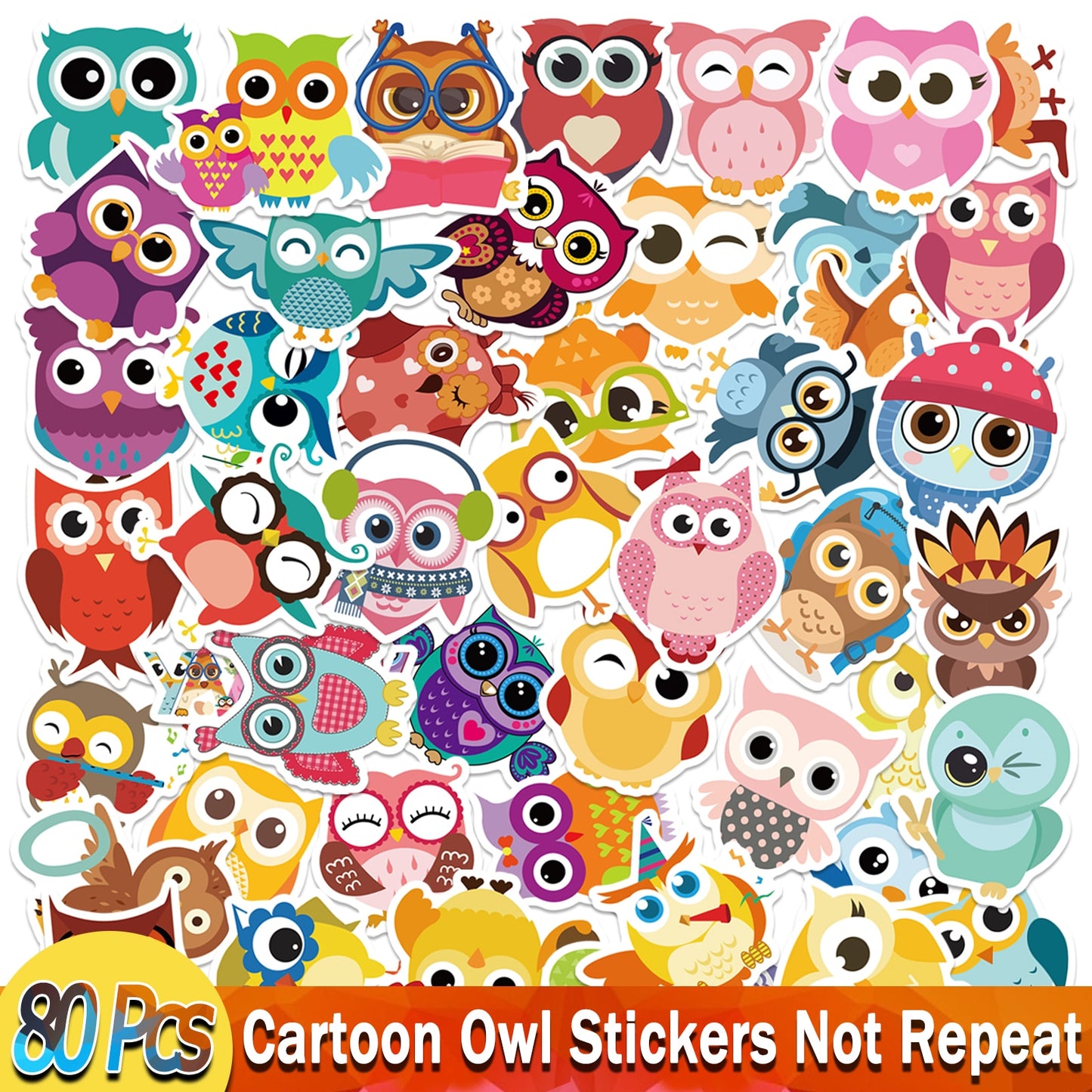 Anime Stickers for Unicorn Cartoon Animals Dogs Cats Graffiti Sticker on Skateboard Laptop Bike Car Guitar Phone Decals Pack
