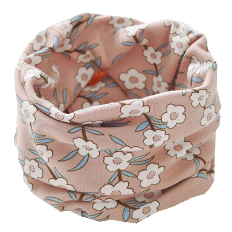 New Autumn Winter Girls Cotton Scarf Kids Scarf Bibs LIC Boys Girls Scarves Lovely Kids Collar Children Bufandas O Ring Scarf