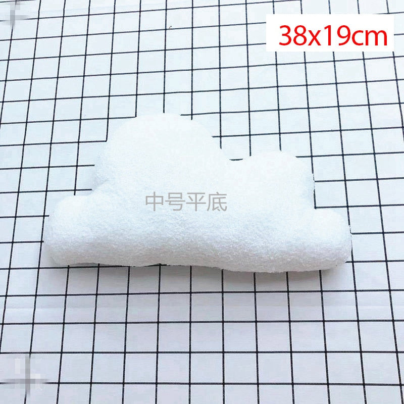 Cute 3 Sizes Cloud Shaped Pillow Cushion Stuffed Plush Toy Bedding Baby Room Home Decoration