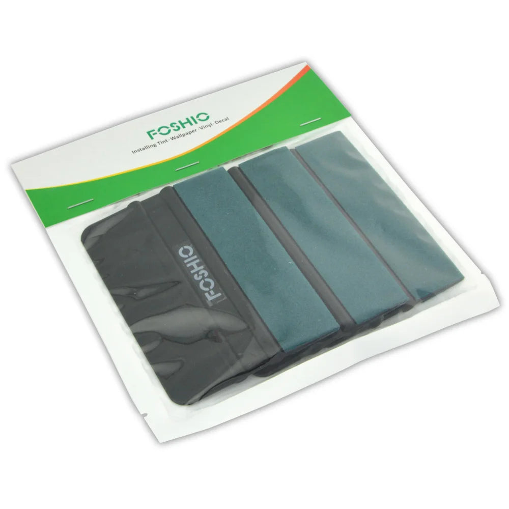 FOSHIO 3/6pcs No Scratch Suede Cloth Scraper Vinyl Car Wrap Felt Squeegee Carbon Film Sticker Installing Window Tinting Tools