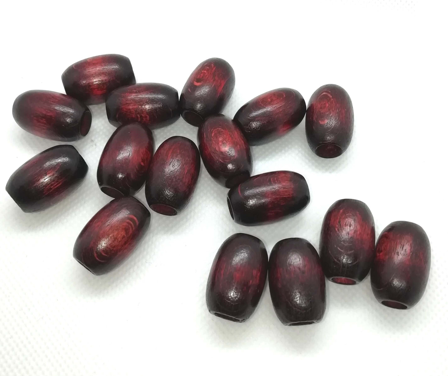 10 pcs Large oval drum shape macrame beads