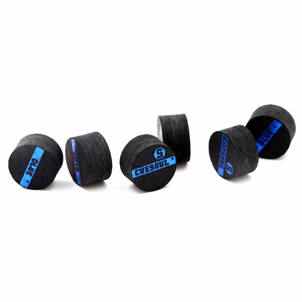 CUESOUL Snooker Cue Tip 10mm 6 Layer S/M/H Japan Pigskin Snooker Cue Tips, 6pcs/Set