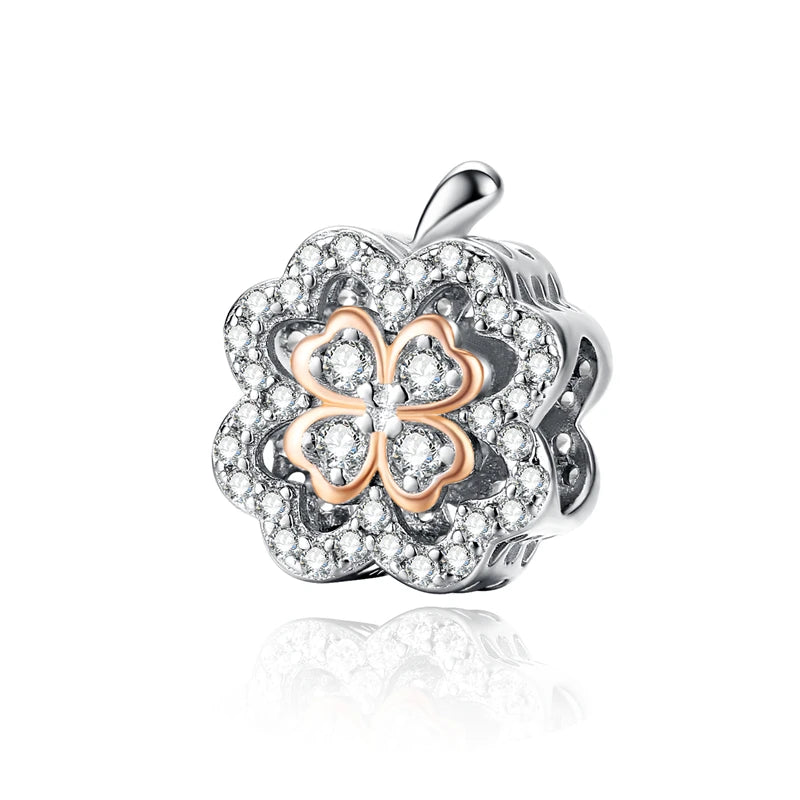 BISAER 925 Sterling Silver Couple Girl Boy Pendant Charm Pineapple Strawberry Dessert Beads for Women Bracelet DIY Fine Jewelry