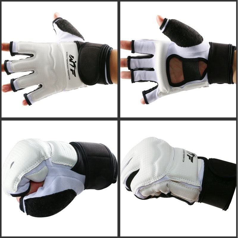 Full Set of Kung Fu Sport Taekwondo Gloves Foot Ankle Protector Support Wushu