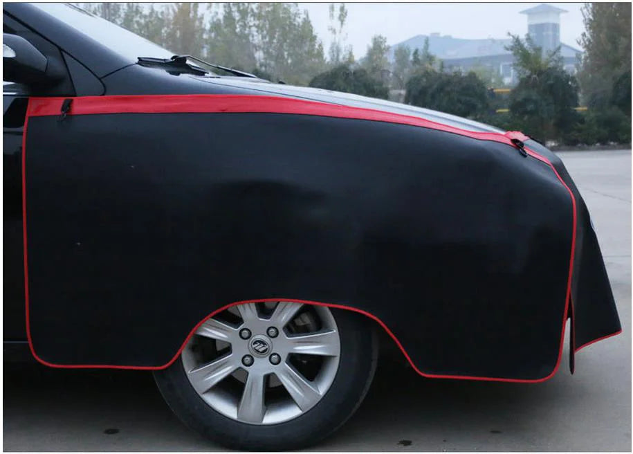 CHIZIYO 3pcs Black Car Fender Covers Protect Paintwork Magnetic Wing Cover Fender Bonnet Paint Auto Repair Tool