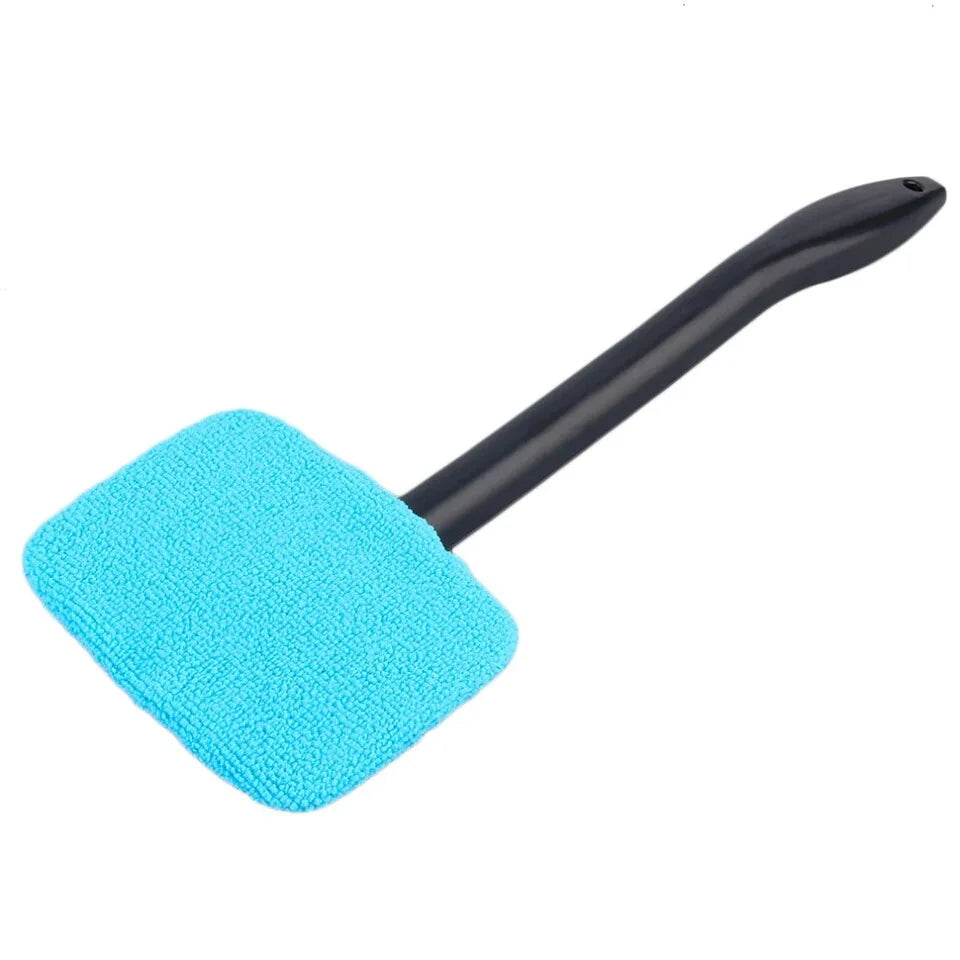EAFC Car Window Cleaning Brush Long Handle Car Wash 40cm Dust Car Windshield Towel Handy Washable Car Cleaner