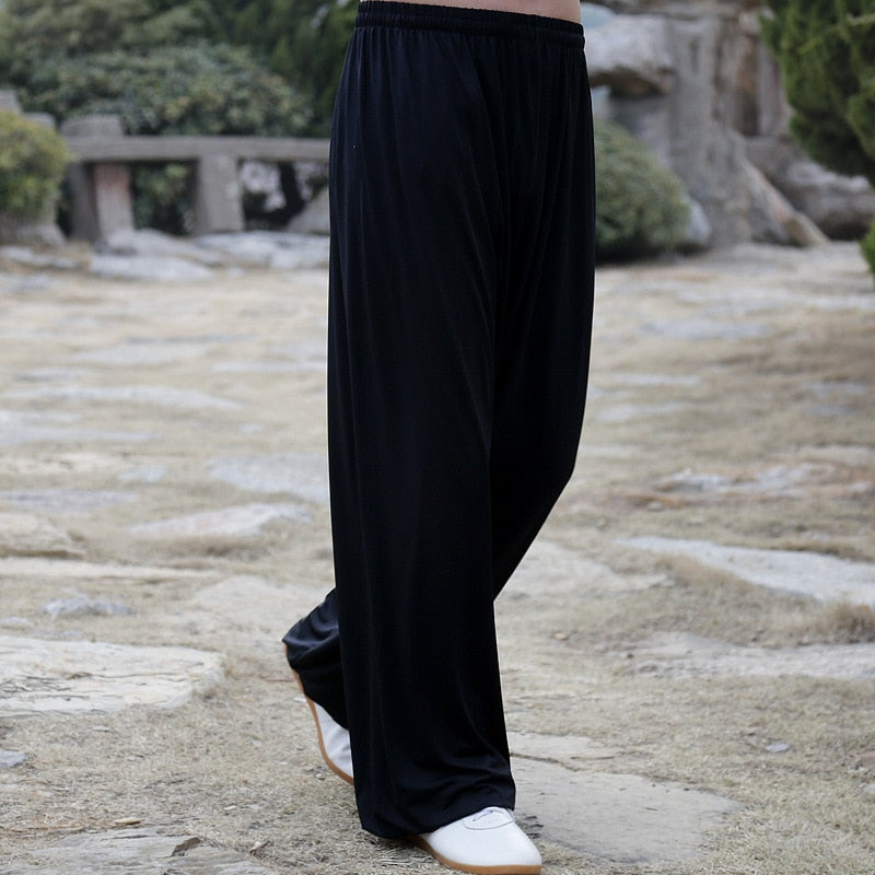 Martial Arts Tai Chi Yoga Pants Acrobatics Pants Kung Fu Cropped