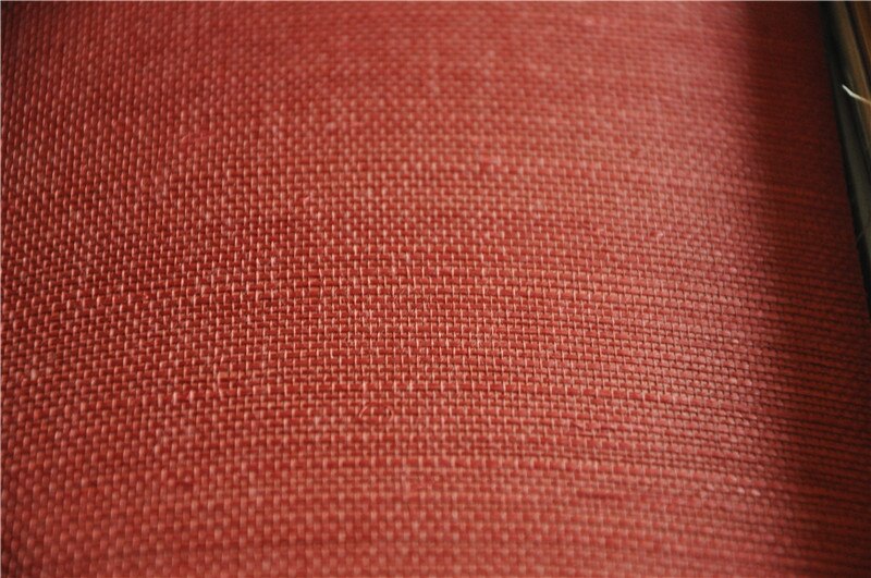 2017 New Red Natural Texture Sisal Wallpaper for Home Decoration Hotel Room Wall
