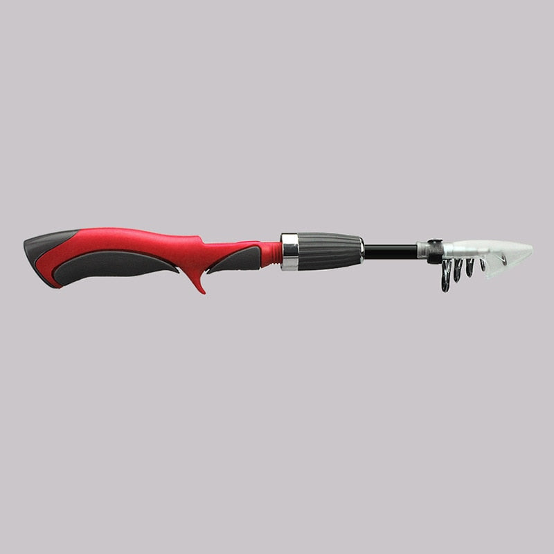 Carbon Fiber Rod Superhard Boat Ice Fly Lure Fishing Rod With High Quality Fishing Reel Fishing Tackle Set De Pesca 1.4m Length