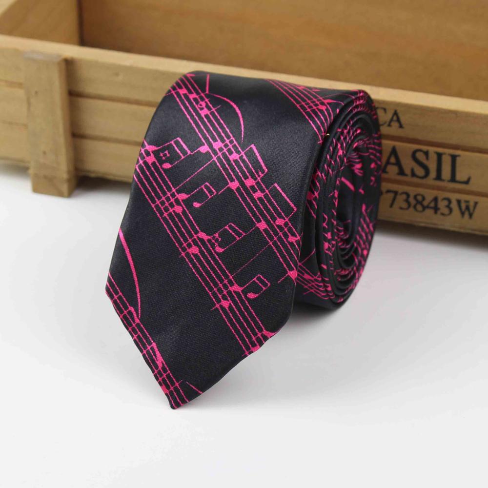 Men's Fashion Neckties Helloween Festival Christmas Tie Soft Designer Character Necktie Music Score Piano Guitar