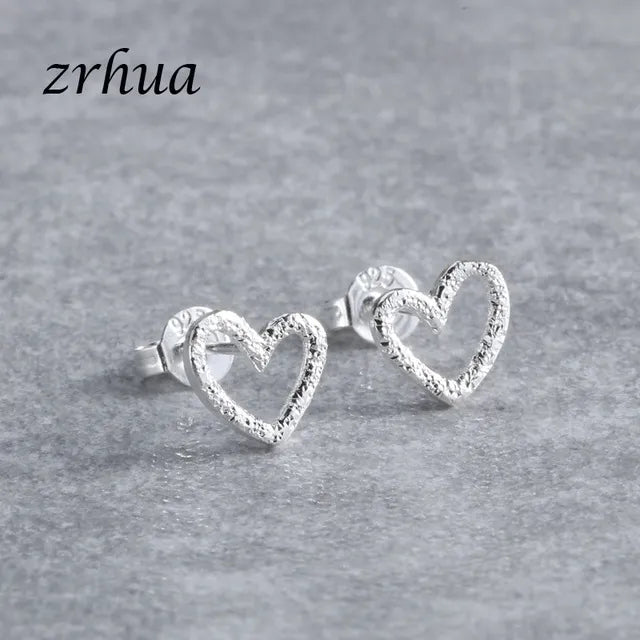 Newest 925 Sterling Silver Needle Women's Jewelry Cute Chic Stud Earrings for School Girls Kids Lady Birthday S925 Stamp