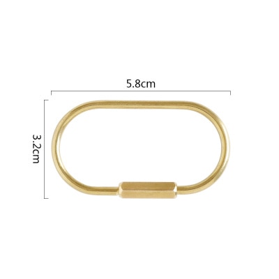 Creative Brass Keychain Portable Key Ring Bottle Opener Whistle Ruler Sealed Box Unique Organizer Tools Keychain Accessories