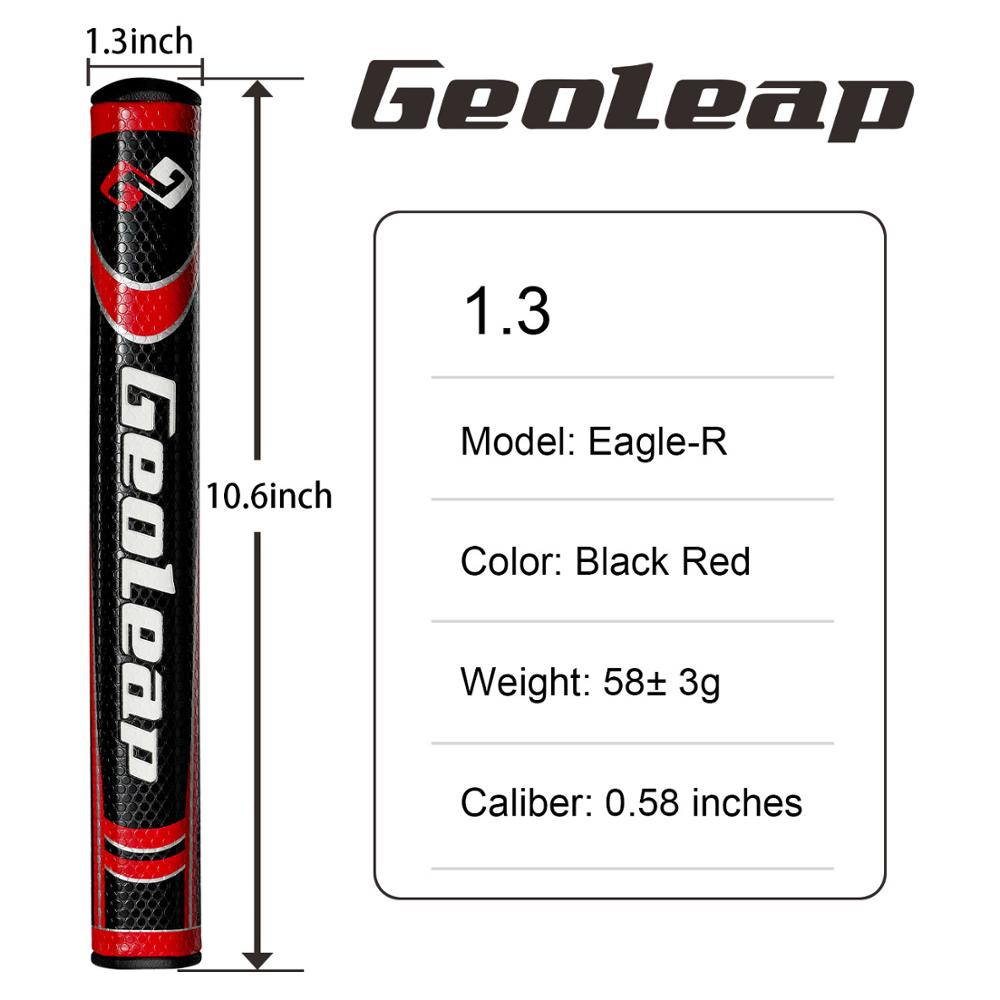Geoleap Round Putter Golf Grips PU Material Soft Feeling 3.0, 5.0 Two Sizes and Four Colors to Choose