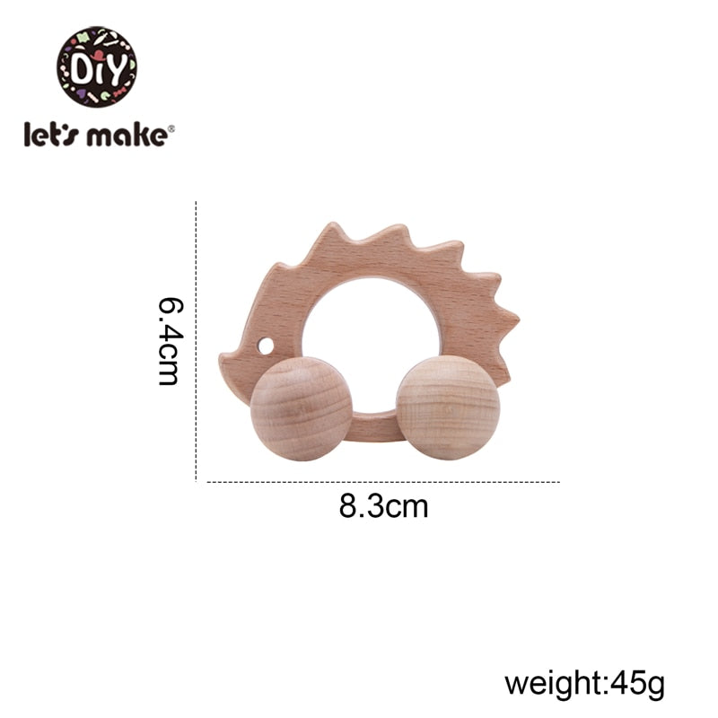 Wooden Toy Car Shape Organic Beech for Babies Teether Kids Brain Game Toys Handmade Crafts Christmas Cognitive Infants Toys