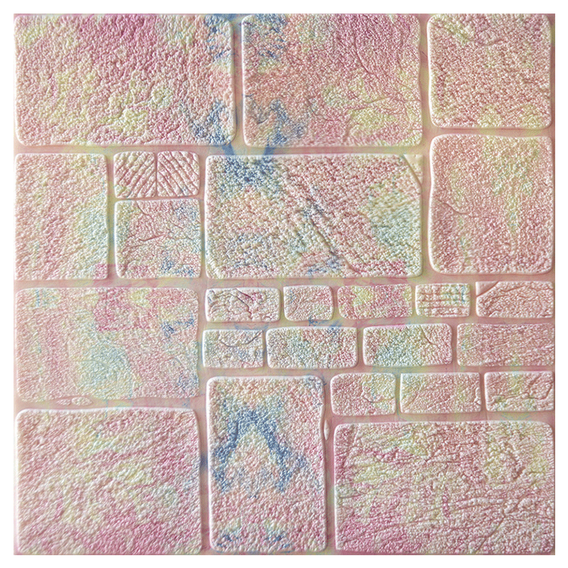 3D Wall Stickers Thick Sandstone Self-Adhesive Wallpaper Brick Pattern Collision Living Room Wall Stickers Bedroom Net Red Room