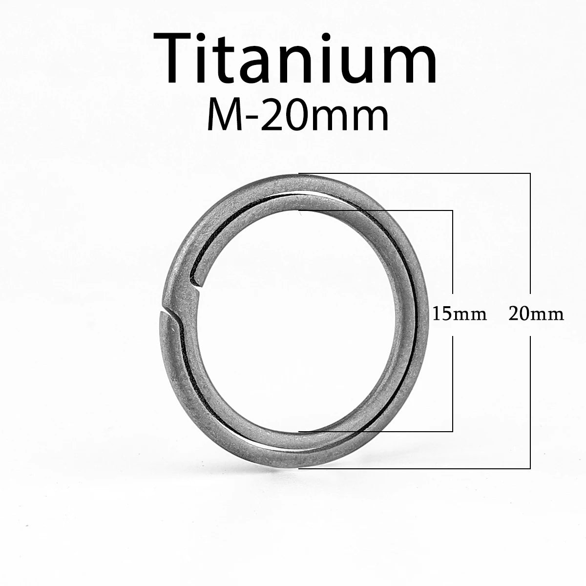 Real Titanium Keyring Super Lightweight Keychain Hanging Buckle for Car Key Ring Holder Quickdraw Tool Creative Accessories