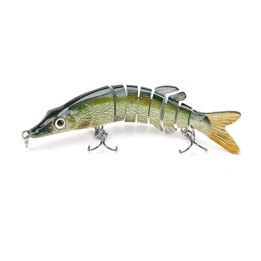 VTAVTA Artificial Pike Lure Bait Multi Jointed Bait 12.5cm 20g Lifelike Crankbaits Fishing Wobblers Swimbait Sea Fishing Lure