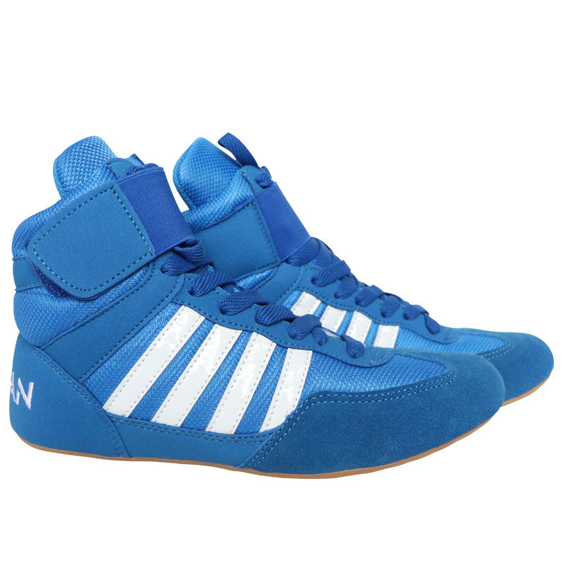 Authentic Wrestling Shoes High Boxing Shoes Cow Muscle Outsole Breathable Wrestling Sneakers for Men and Women 35-46