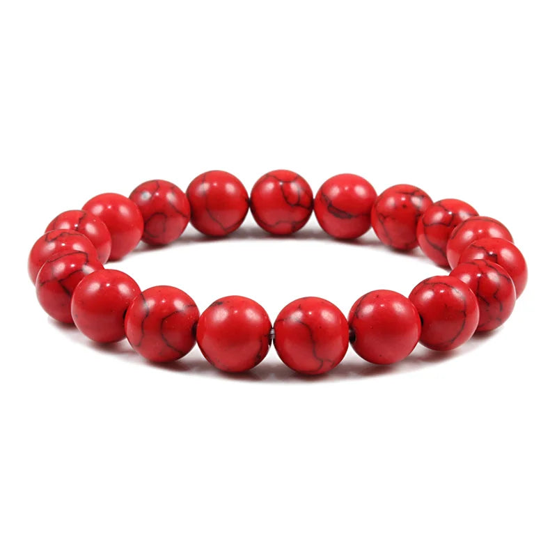 10mm Tiger Eye Natural Stone Beads Bracelet 3 Size Buddha Lava Round Beads Elasticity Rope Bracelets for Men Yoga Handmade Jewel
