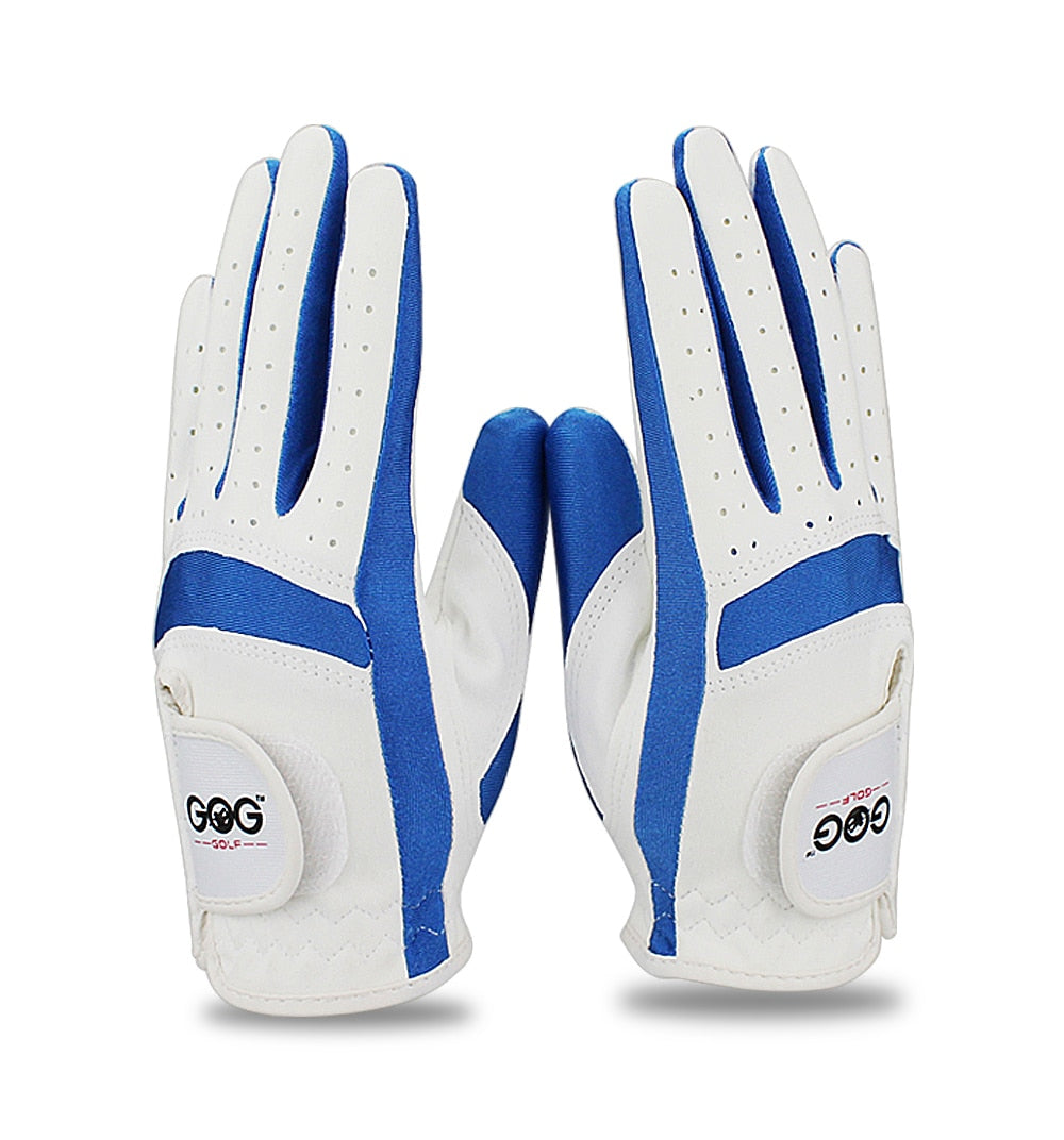 GOG Golf Gloves for Children Fabric Cloth Boy Girl Blue