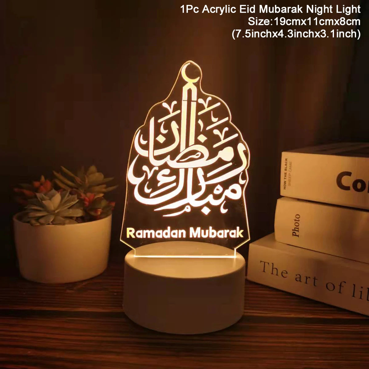 Eid Mubarak Moon Star Light Decor Islam Ramadan Decorations for Home 2024 Islamic Muslim Party Ramadan Kareem Eid Al-Adha