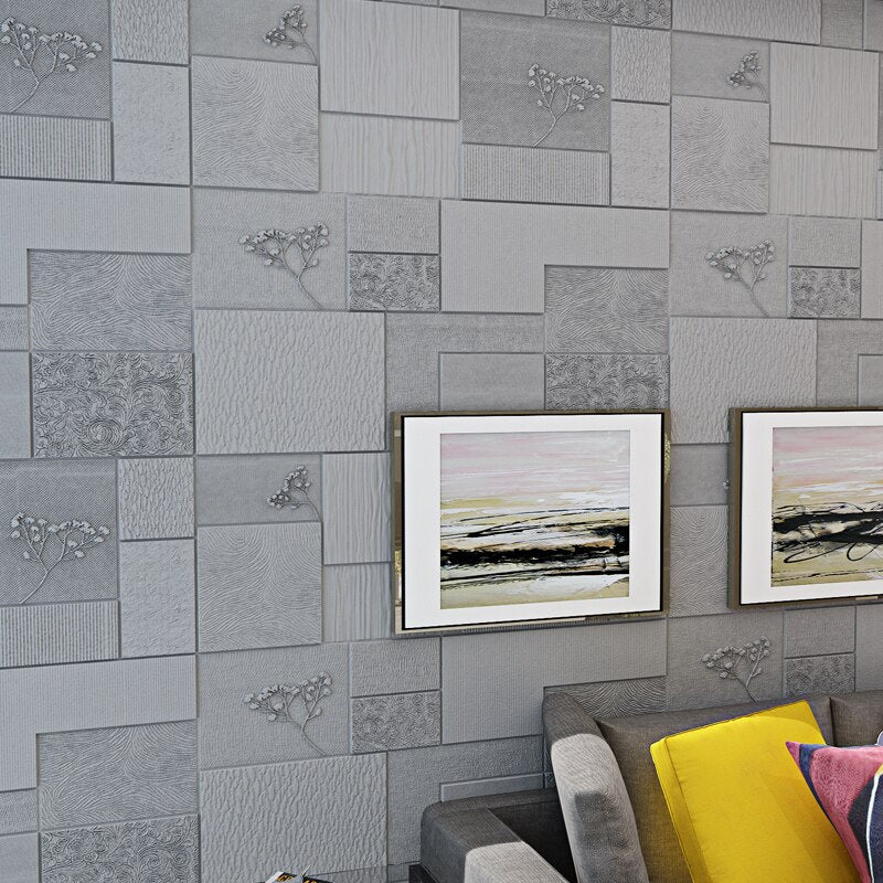 3D Wall Stickers Thick Living Room Wall Bedroom Decoration Room Simulation Brick Pattern Personality Creative Anti-Collision