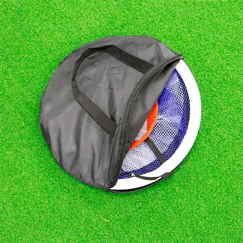 GOG Golf Pop UP Indoor Outdoor Chipping Pitching Cages Mats Practice Easy Net Golf Training Aids Metal + Net