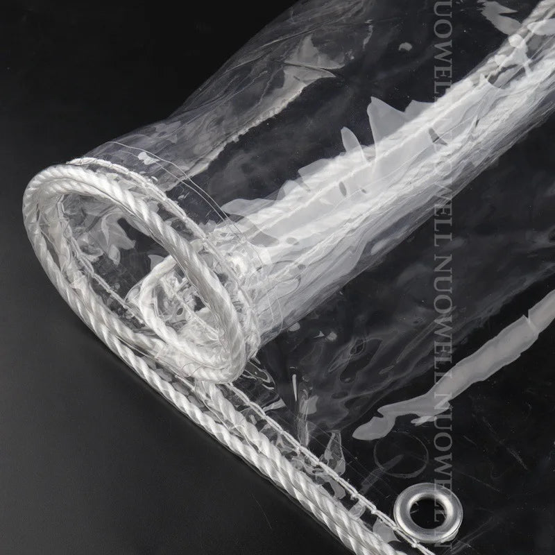 99.99% Transparent PVC Tarp Balcony Rainproof Cloth палатка Toldos Camping Tent Shading Net Tarpaulin Succulent Plants Cover