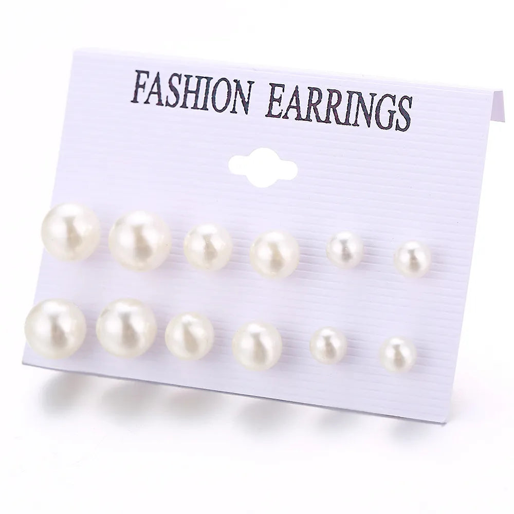 17KM 30 Boho Tassel Earrings Bohemian Long Earrings Set for Women Brincos Geometric Fabric Drop Earring Female Fashion Jewelry