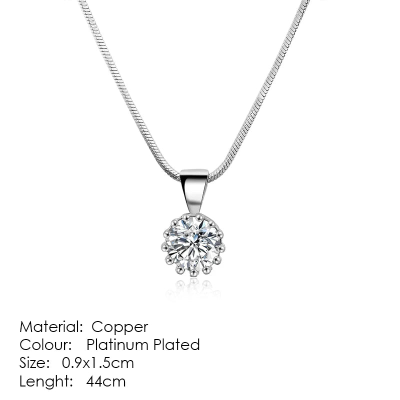 ZHOUYANG Pendant Necklaces Jewelry for Women Rose Gold Color Chain Jewellery Heart Necklace Cubic Zirconia N388