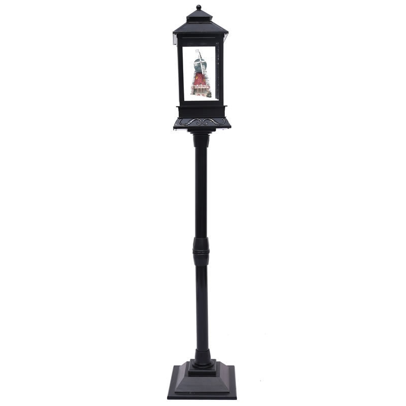 Christmas Decorations Western Style Snow Street Light With Music Merry Christmas Decoration for Garden