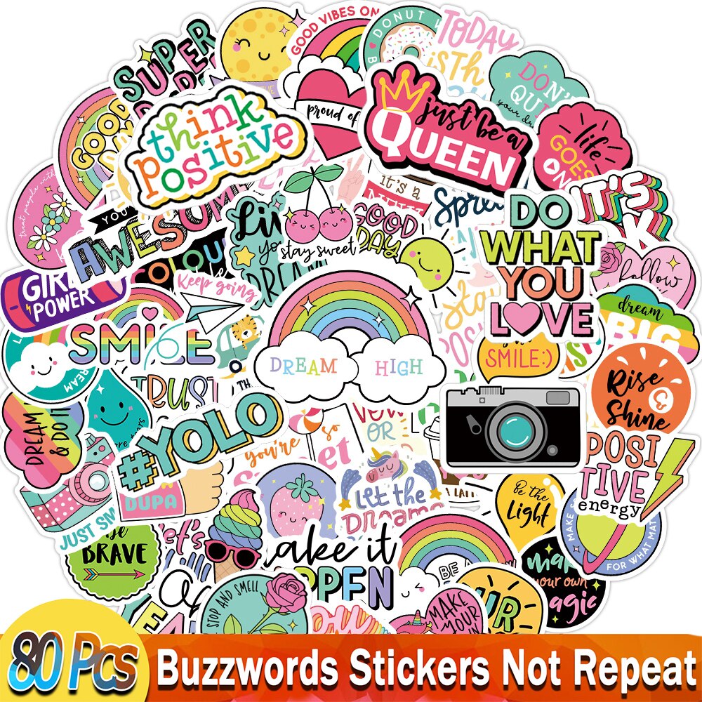YAMIOW Anime Stickers Cartoon Animals Neon Light Butterfly Dogs Style Skateboard Sticker for Laptop Car Luggage Bicycle Guitar